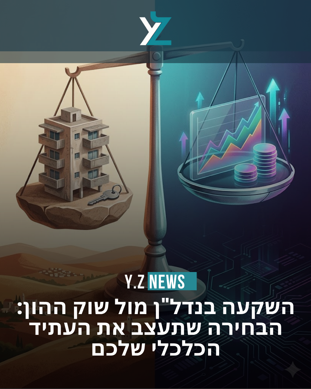 השקעה בנדל"ן מול שוק ההון: הבחירה שתעצב את העתיד הכלכלי שלכם