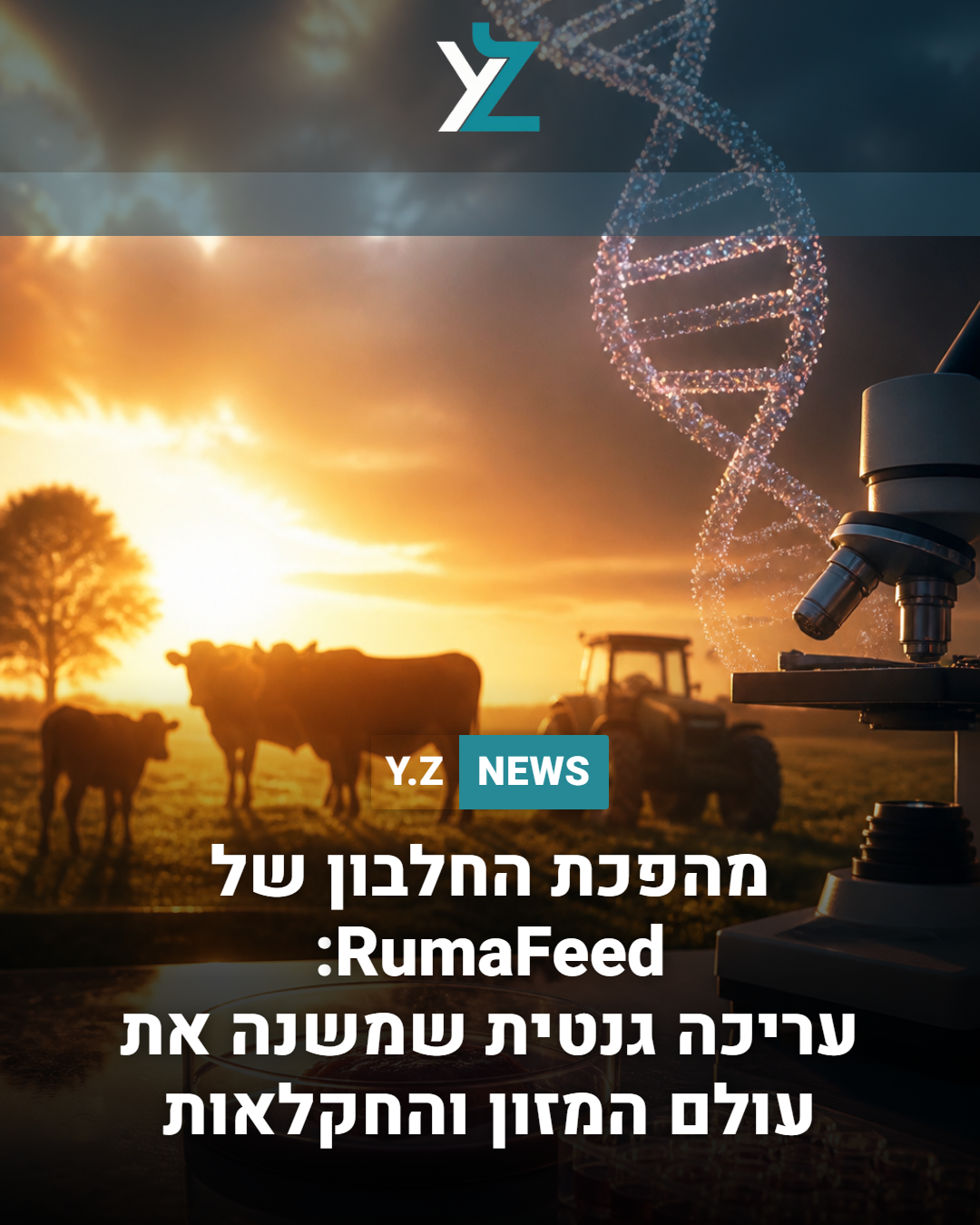 מהפכת החלבון של RumaFeed: עריכה גנטית שמשנה את עולם המזון והחקלאות